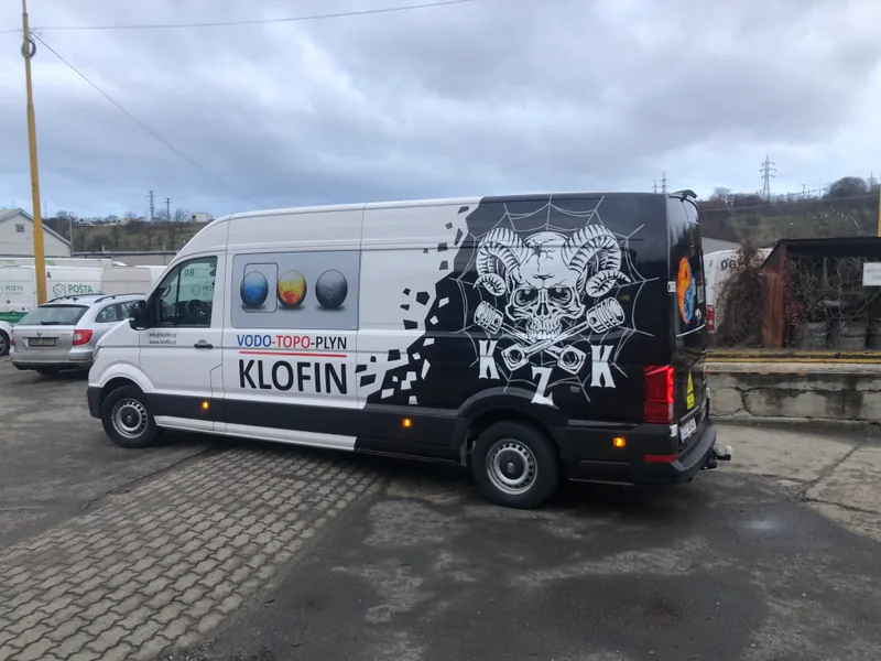 KLOFIN – Reklamní polep dodávky