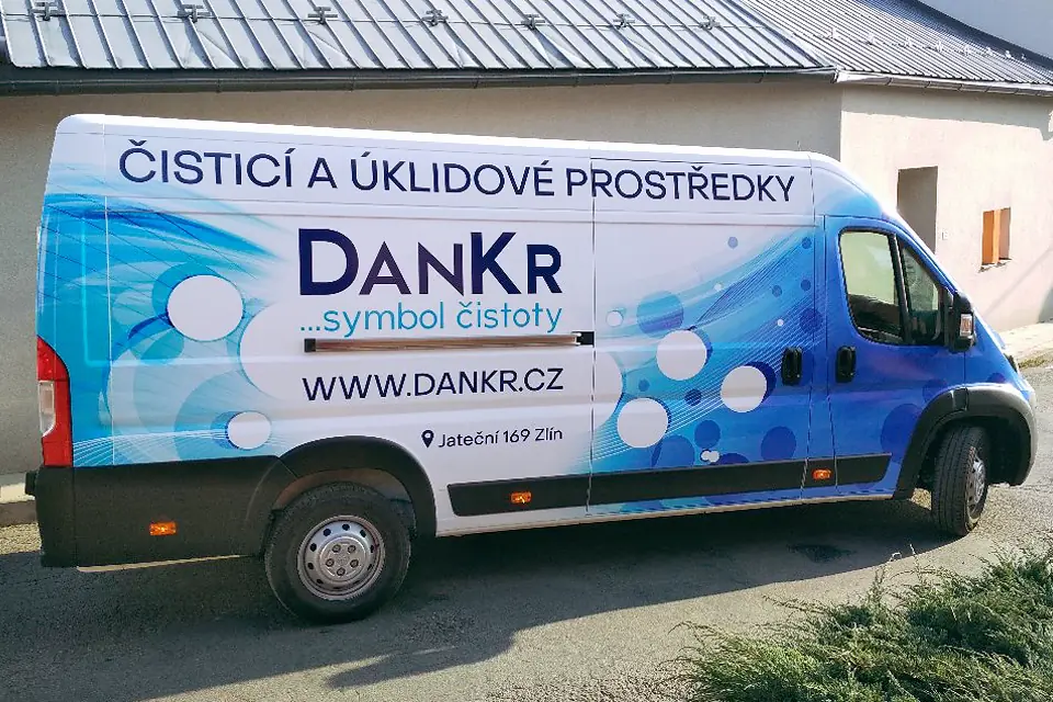 DANKR – Reklamní polep dodávky